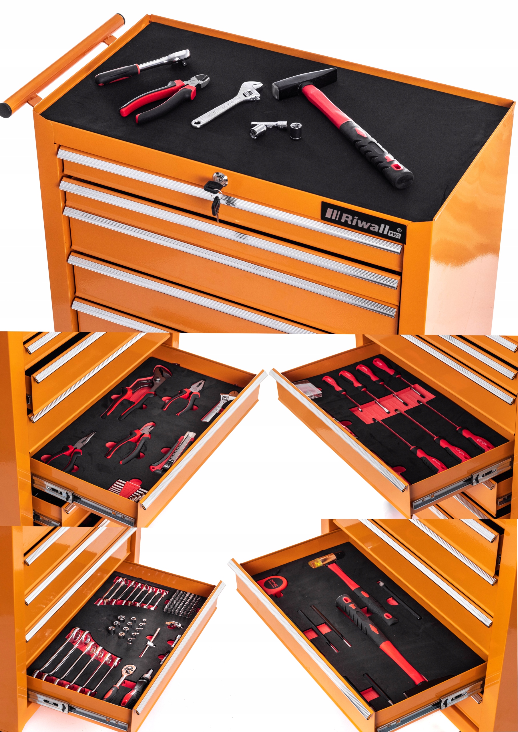 SZAFKA WARSZTATOWA WOZEK NARZEDZIOWY 688 ELEMENTOW Producent code SZAFKA NARZEDZIOWA