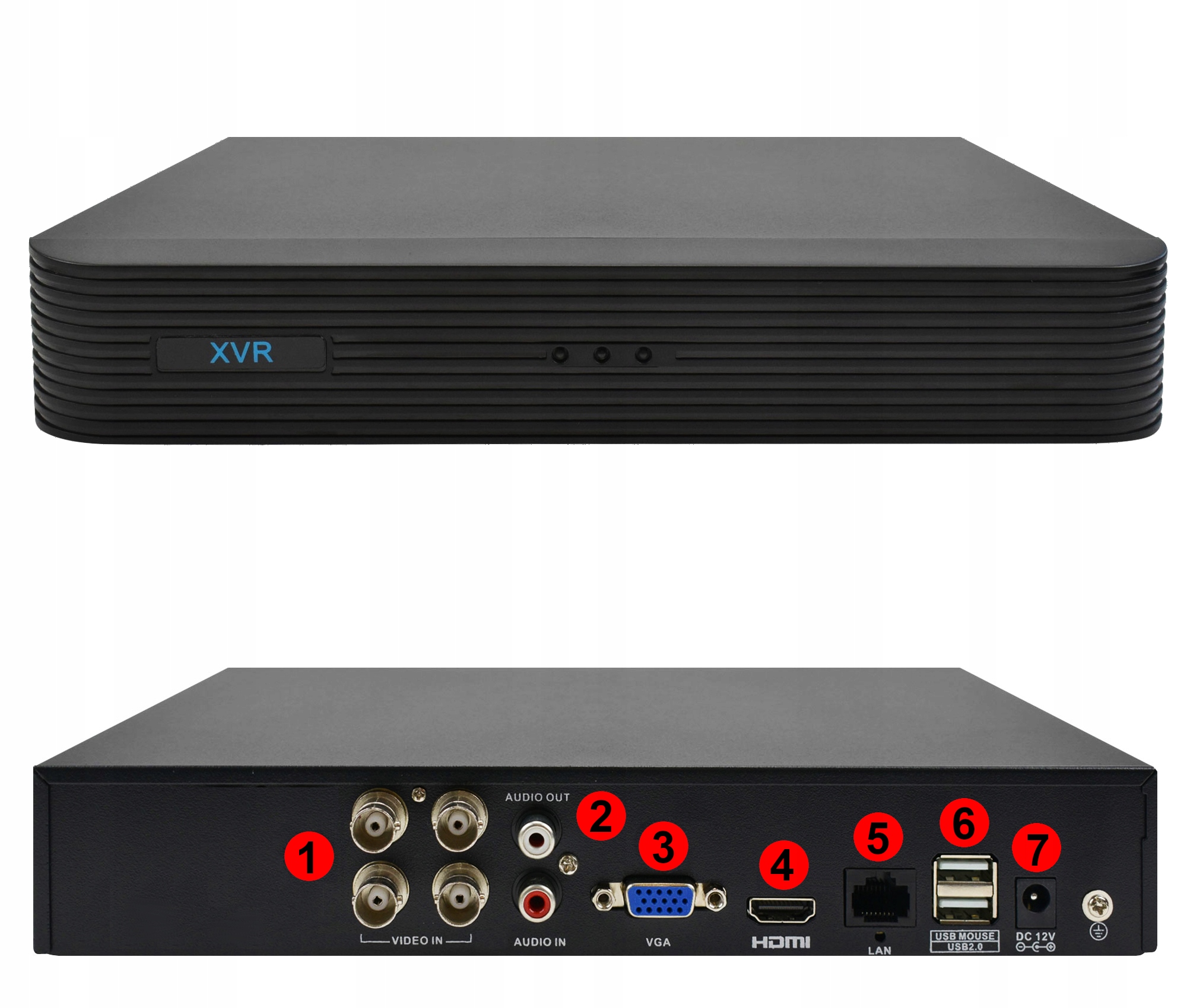 MONITORING DVS 2 KAMERY KOPUŁKOWE 5MPX IR20 DYSK Model DVS-HA5028ND-IR