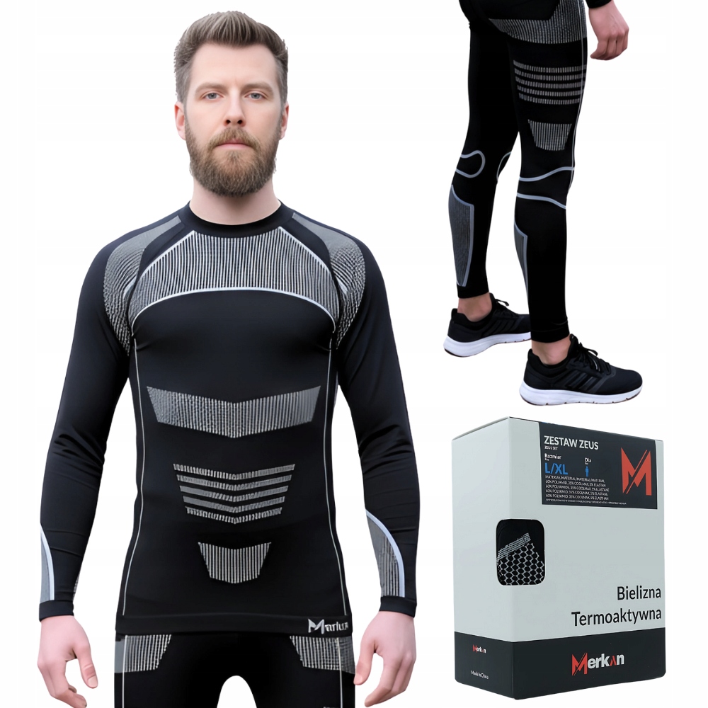 Merkan Pánské termoaktivní spodní prádlo Systém Coolmax Pro L/XL