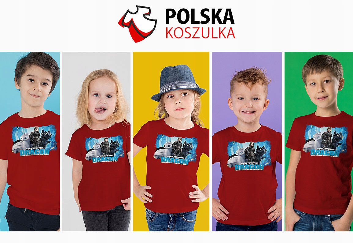 ZESTAW 3W1 KOSZULKA DLA DZIECI TATUAŻE NAKLEJKI JAK WYTRESOWAĆ SMOKA 116 Stan opakowania oryginalne