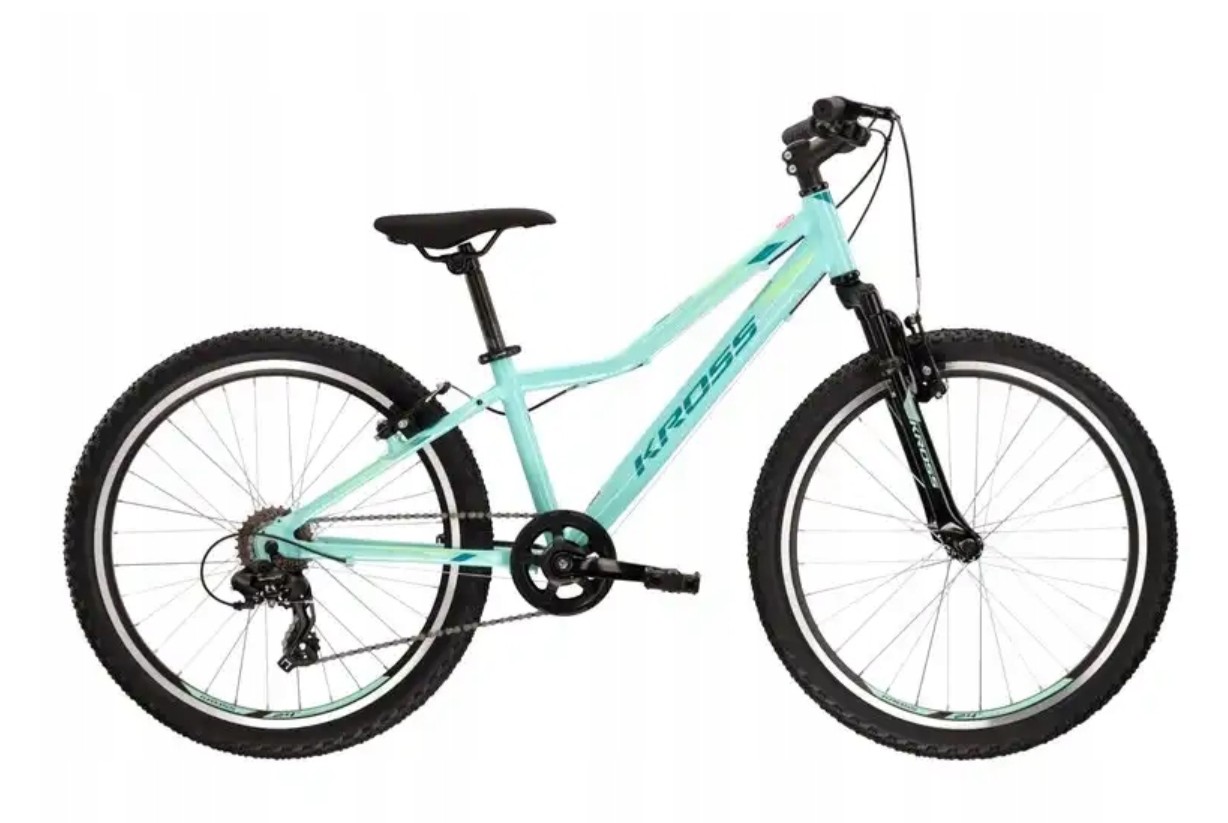 Rower młodzieżowy górski Kross Lea Jr 1.0 24” rama 12” seledynowy
