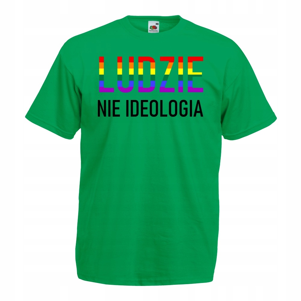 

Koszulka ludzie nie ideologia Lgbt XL zielona