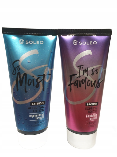 Soleo sada krémů na opalování v soláriu a po opalování Famous So Moist
