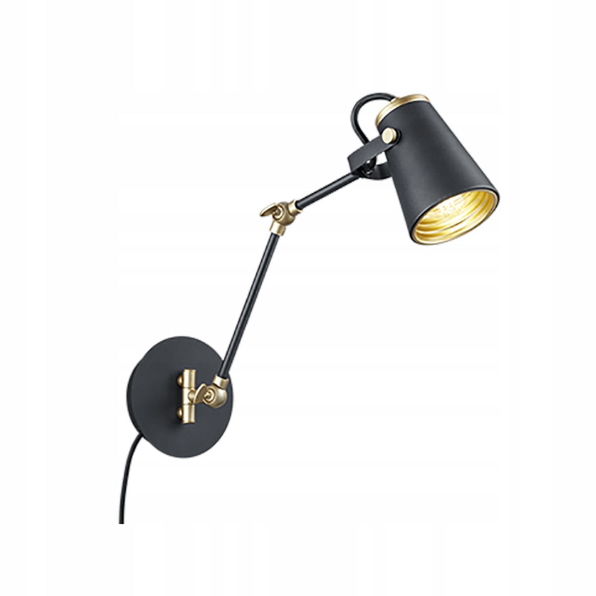 Nástenná lampa loft Edward čierna Trio