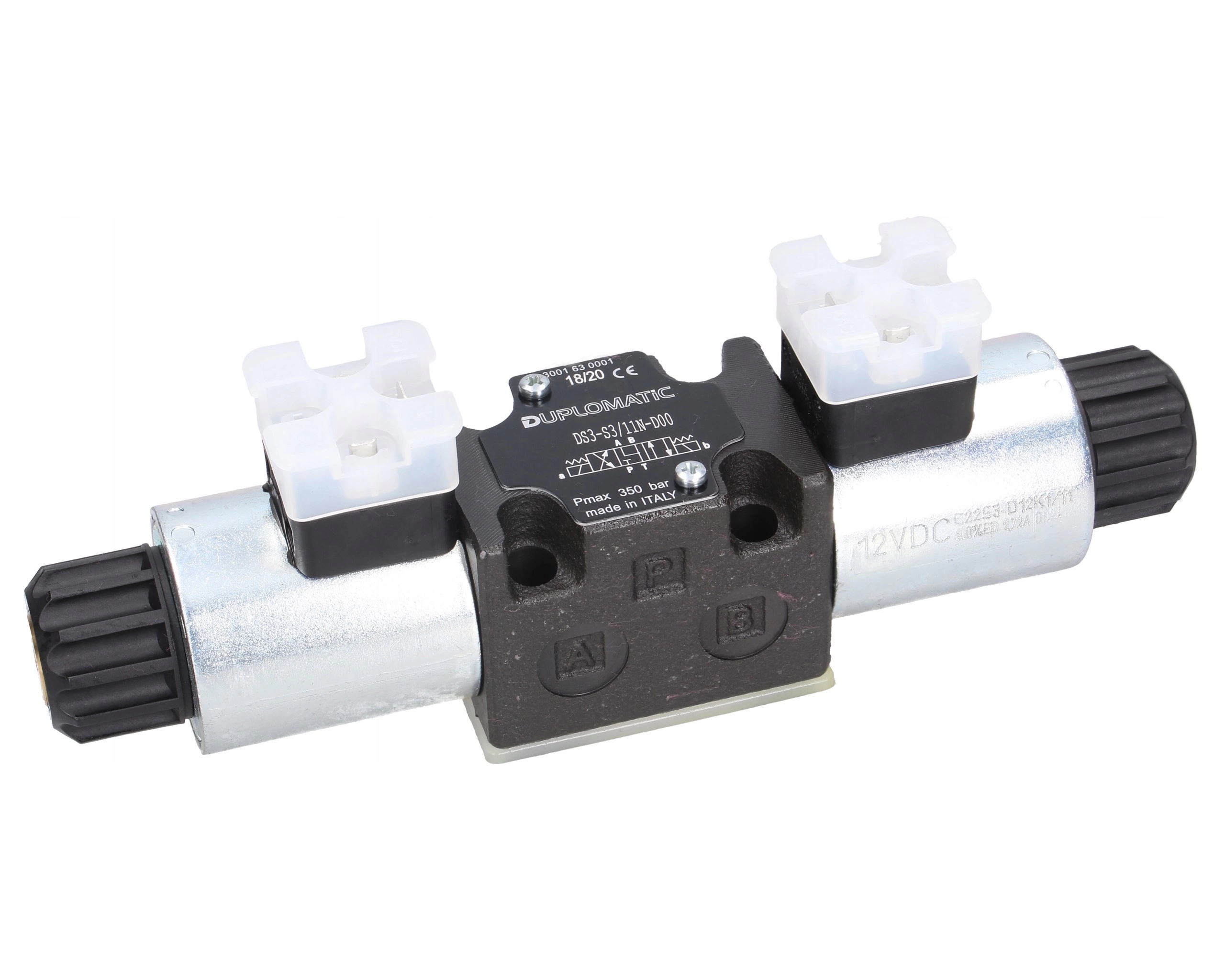 Rozdělovač elektroventilu DS3-S3/11N-D12 12V DC 350 bar. 100 l/min Duplomatic