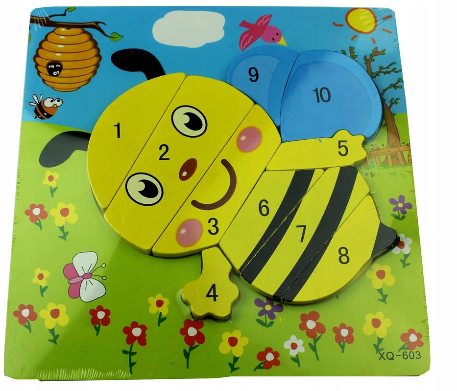 

Drewniana Ukladanka Cyferki