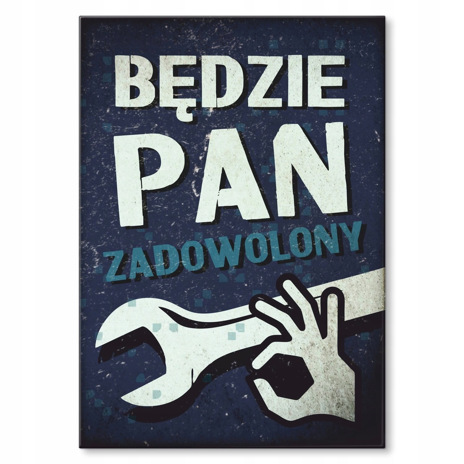

Blacha Metalowa Obraz Duży Napis Fachowiec Prl