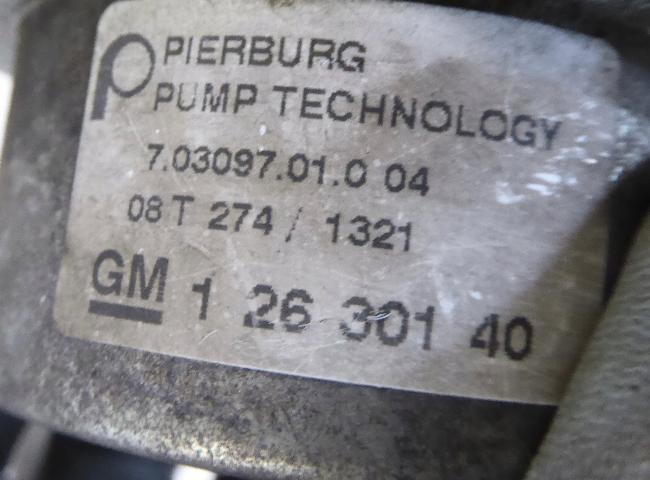Pompa VACUM OPEL INSIGNIA A 2.0 TURBO A20NHT