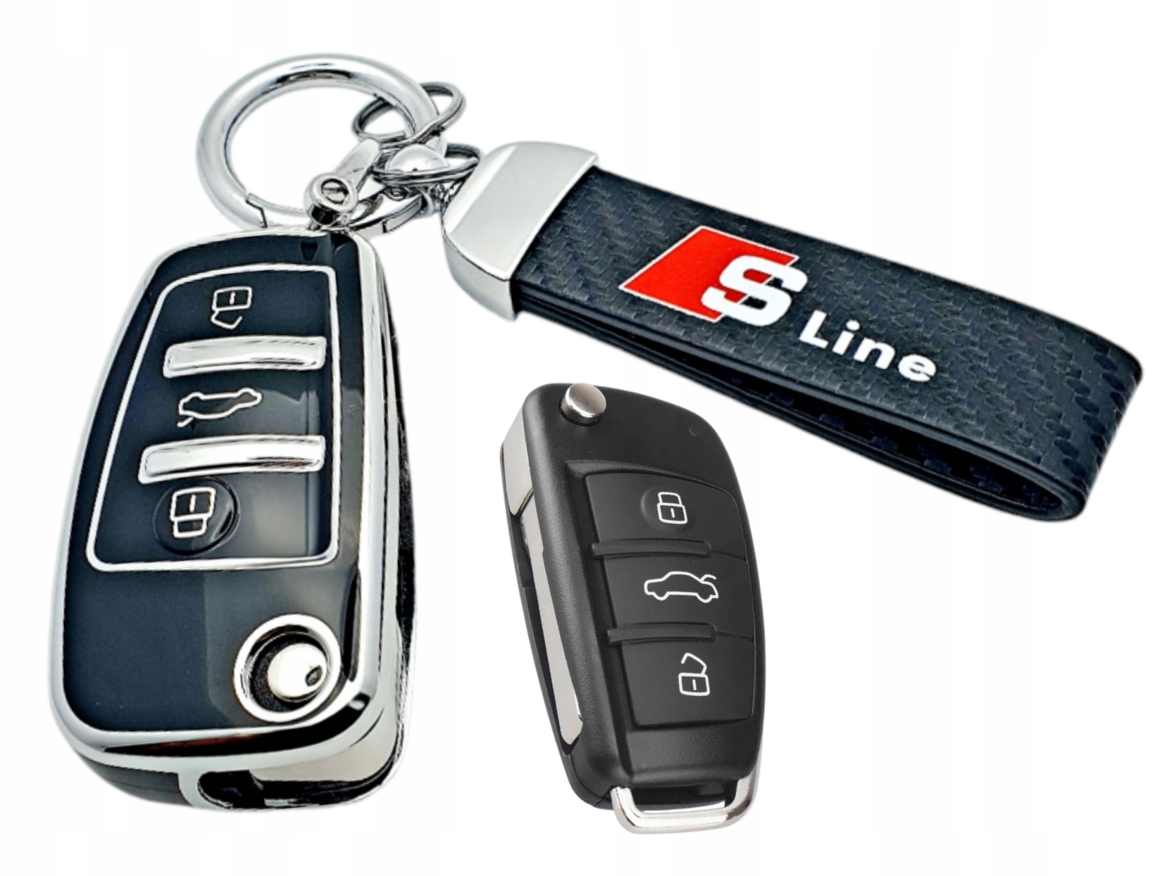 Etui Z Breloczkiem Do Kluczyka Audi A1 A3 A4 A6 Q3 Q7 Tt Allroad