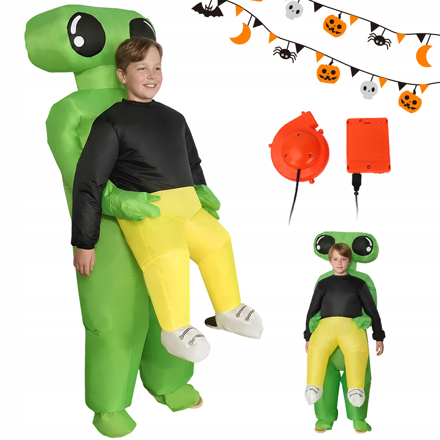 Nafukovací Kostým Alien Ufo Mimozemšťan Převlek Nafukovací Kostým Halloween