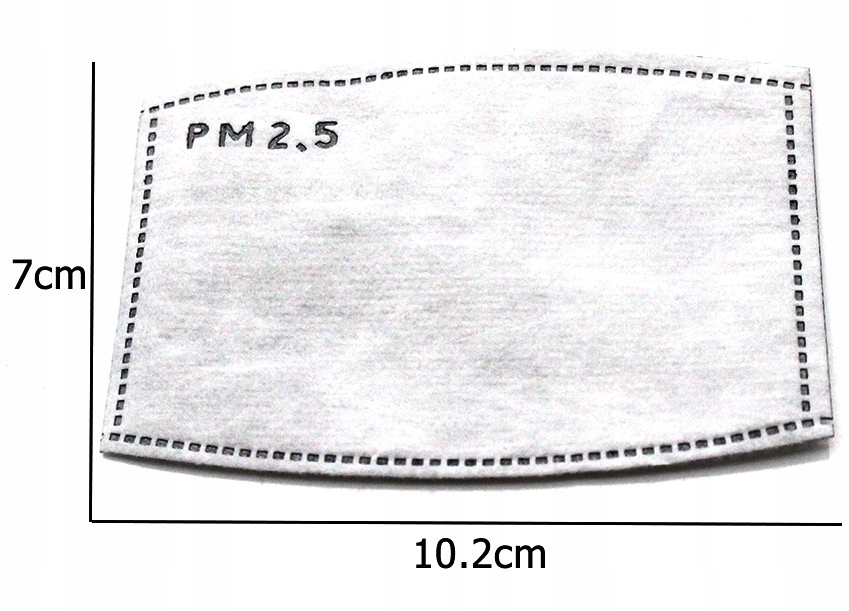 50 x FILTR do MASECZEK HEPA PM2.5 WĘGIEL FFP2 N95 Model N95