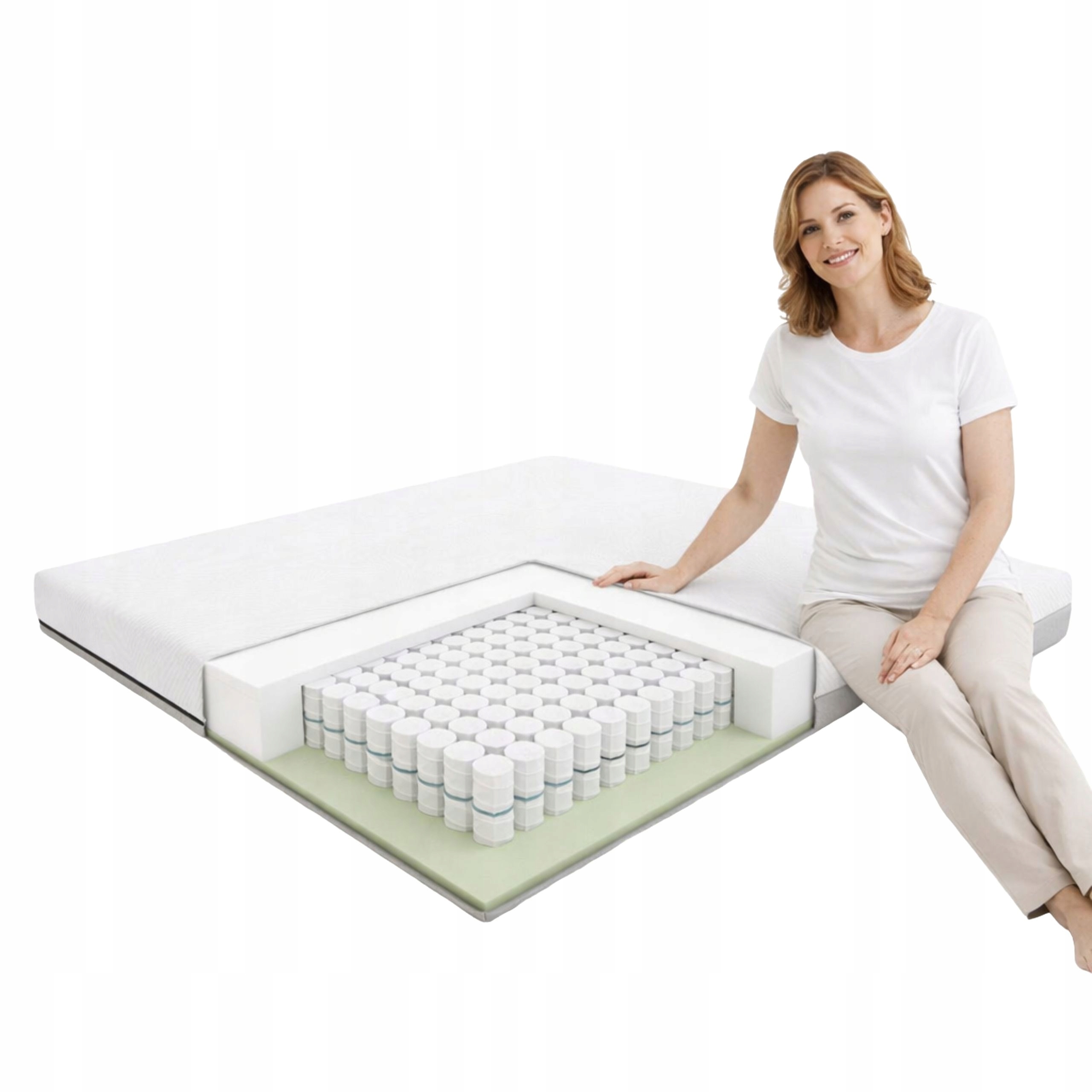 Materac 80x200 sprężynowy Fit.4.Sleep by Hilding Anders średni twardy H3 H4