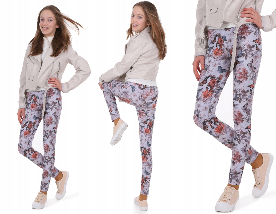 

Legginsy wzorzyste, Druk Cyfrowy 164 Kropek 010