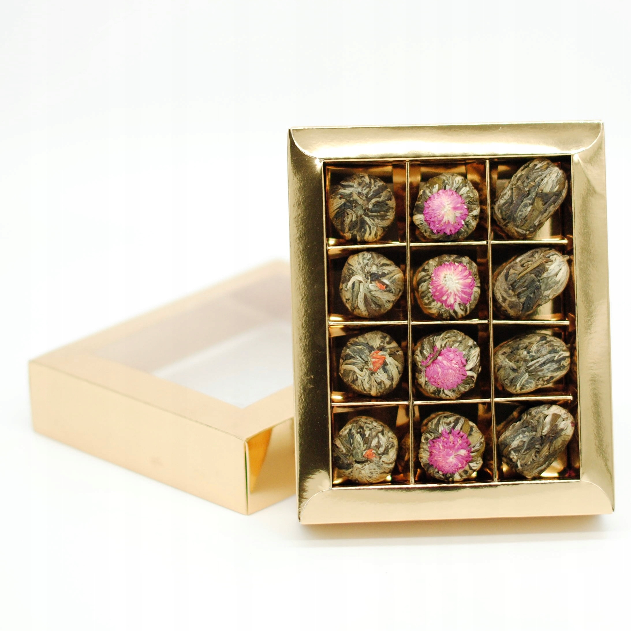 Levně Sada Kvetoucích čajů 12 kusů bonboniéra čaj jako Dárek