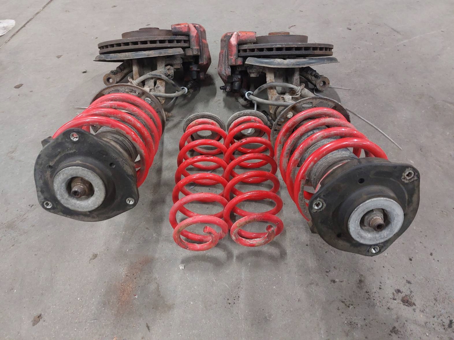 shock absorber spring swing front L/P + springs rear part AUDI A3 8P MTS
