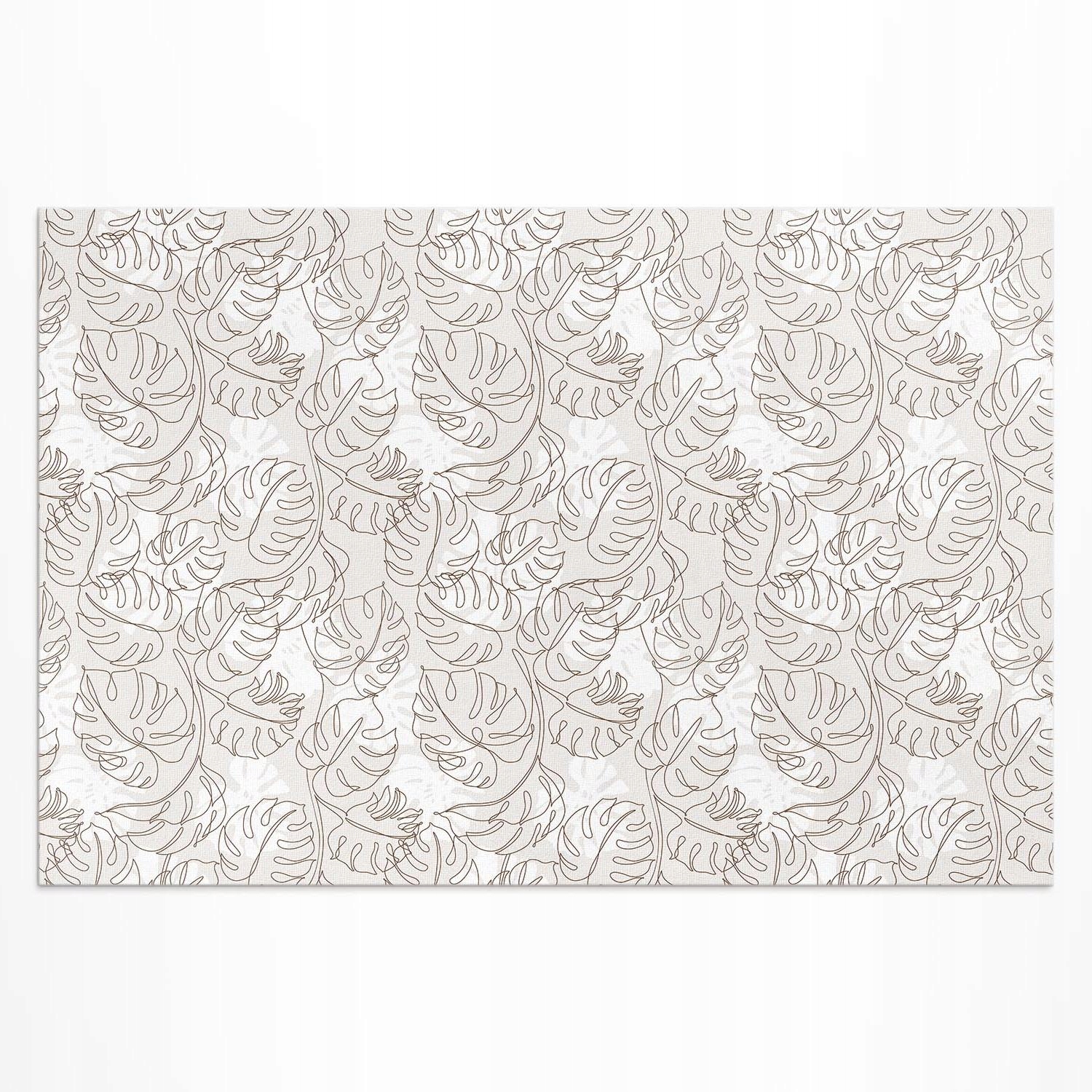 Pvc koberec do záhrady Rozmer: 180 x 120 cm Minimalistické listy boho monstera