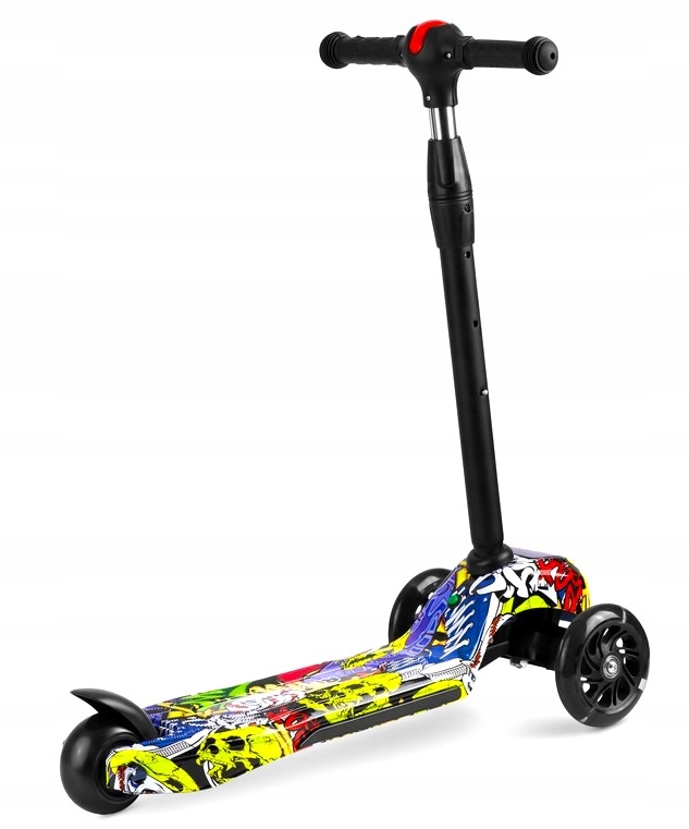 Детский трехколесный скутер светящиеся колеса универсальная модель