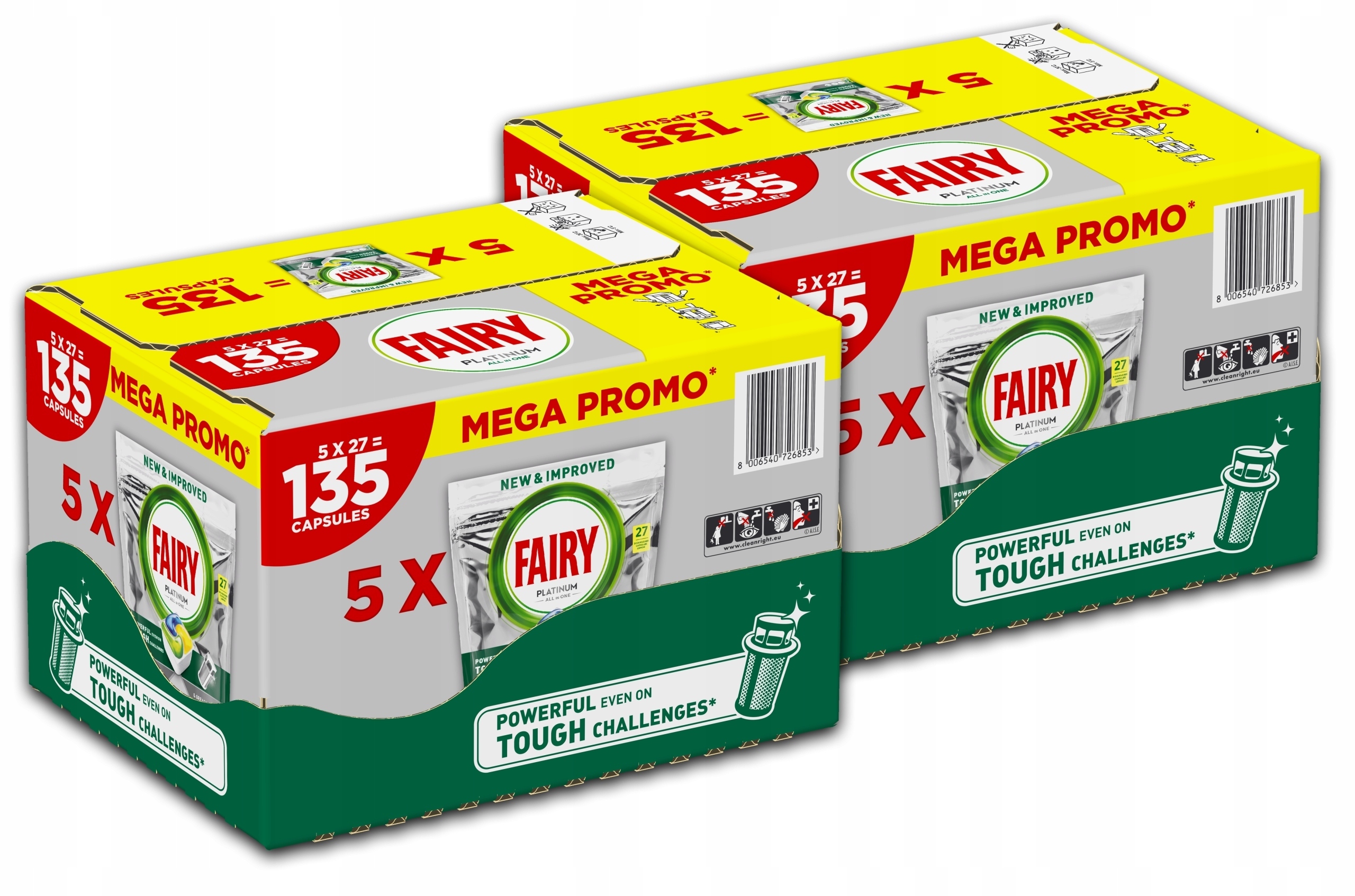 Levně Fairy Platinum Kapsle Do Myčky 10x27 ks