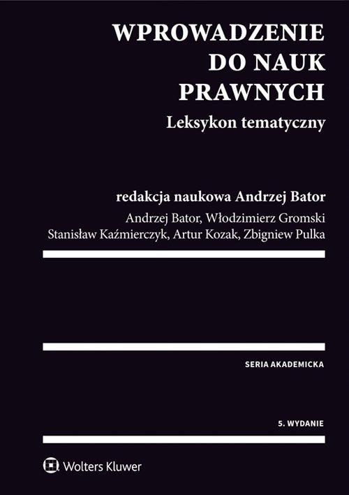 Wprowadzenie Do Nauk Prawnych Leksykon Tematyczny