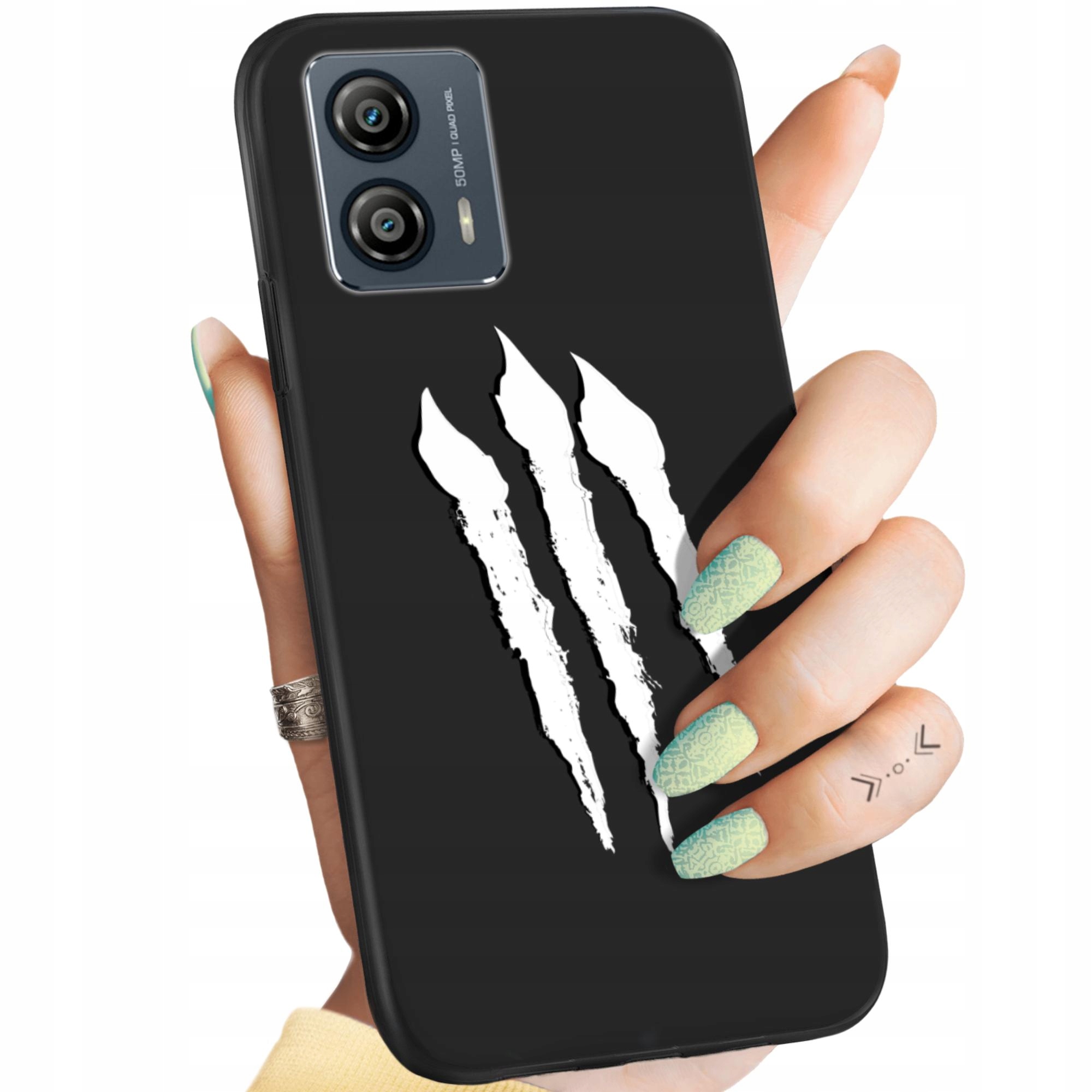Etui Matowe Do Motorola Moto G53 Tribal Tatuaż Dziary Dziarki Obudowa