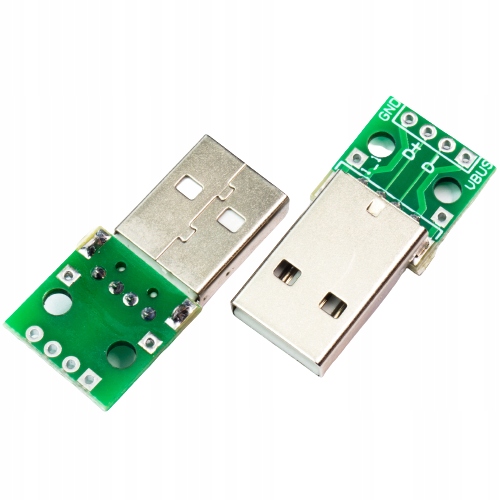 Adapter przejściówka gniazdo USB typ A 4 Pin PCB złącze męskie USB-A 2.54 Producent Mikrobot