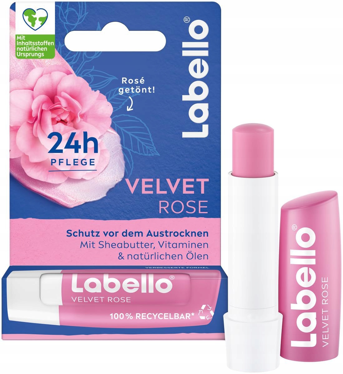 Labello Balzám Na Rty Sametová Růže 4,8 G