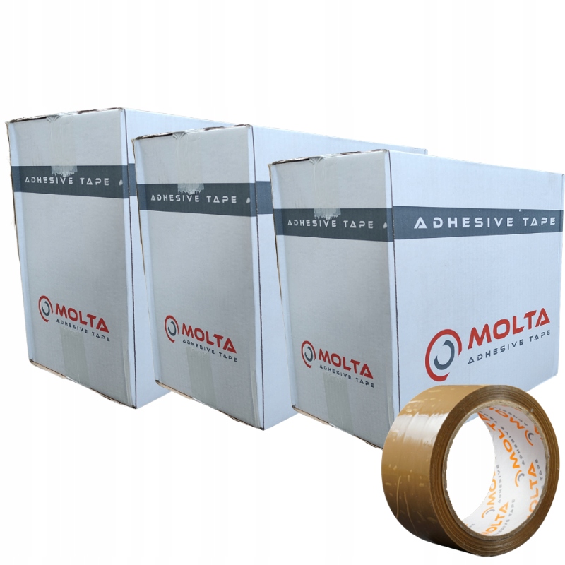 

Taśma pakowa klejąca 48x50 Molta Brązowa 108 szt.