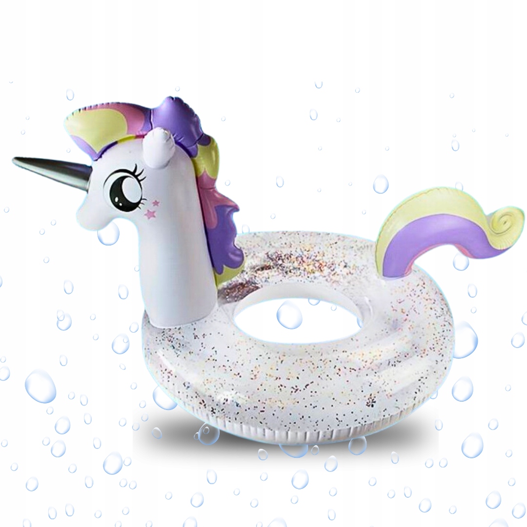 KOŁO DMUCHANE DO PŁYWANIA JEDNOROŻEC BROKAT 70 cm #90