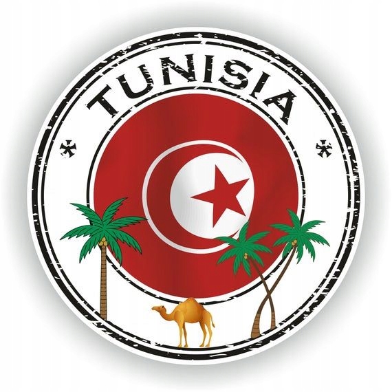 Naklejka 3D Wodoodporna na Samochód Auto Szybę Tunezja Tunisia Afryka