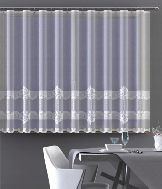 Mg Záclona 648/220 Bílá 500x160 cm Hotová Obšitá M