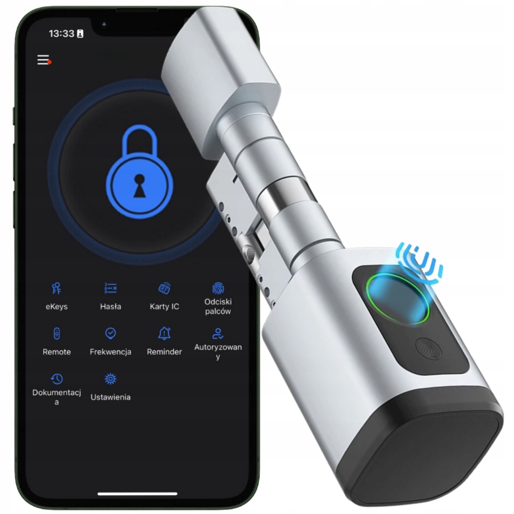 Elektronický Zámok, Vložka Do Dverí S Kódom Kódu, Odtlačok Prsta Ttlock Rfid