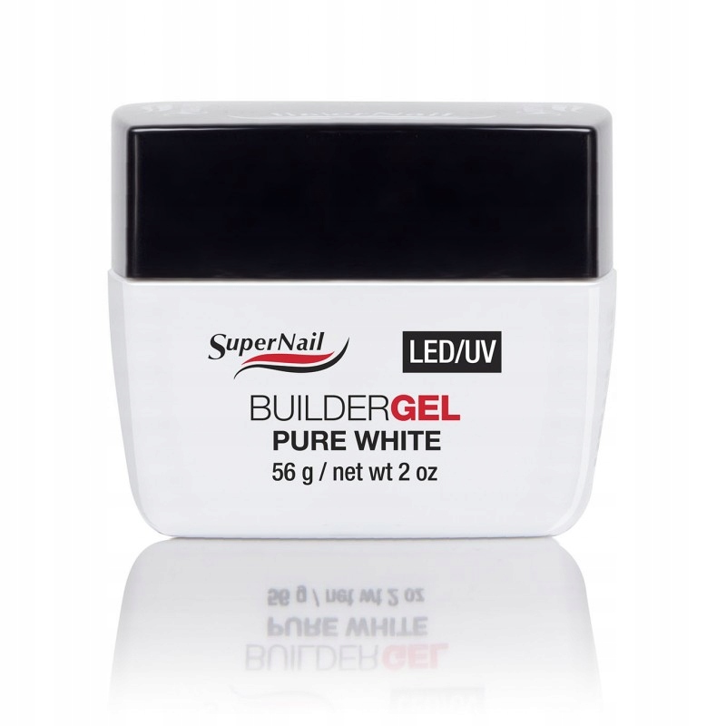 SuperNail Żel UV/LED Builder PURE WHITE Biały 56g
