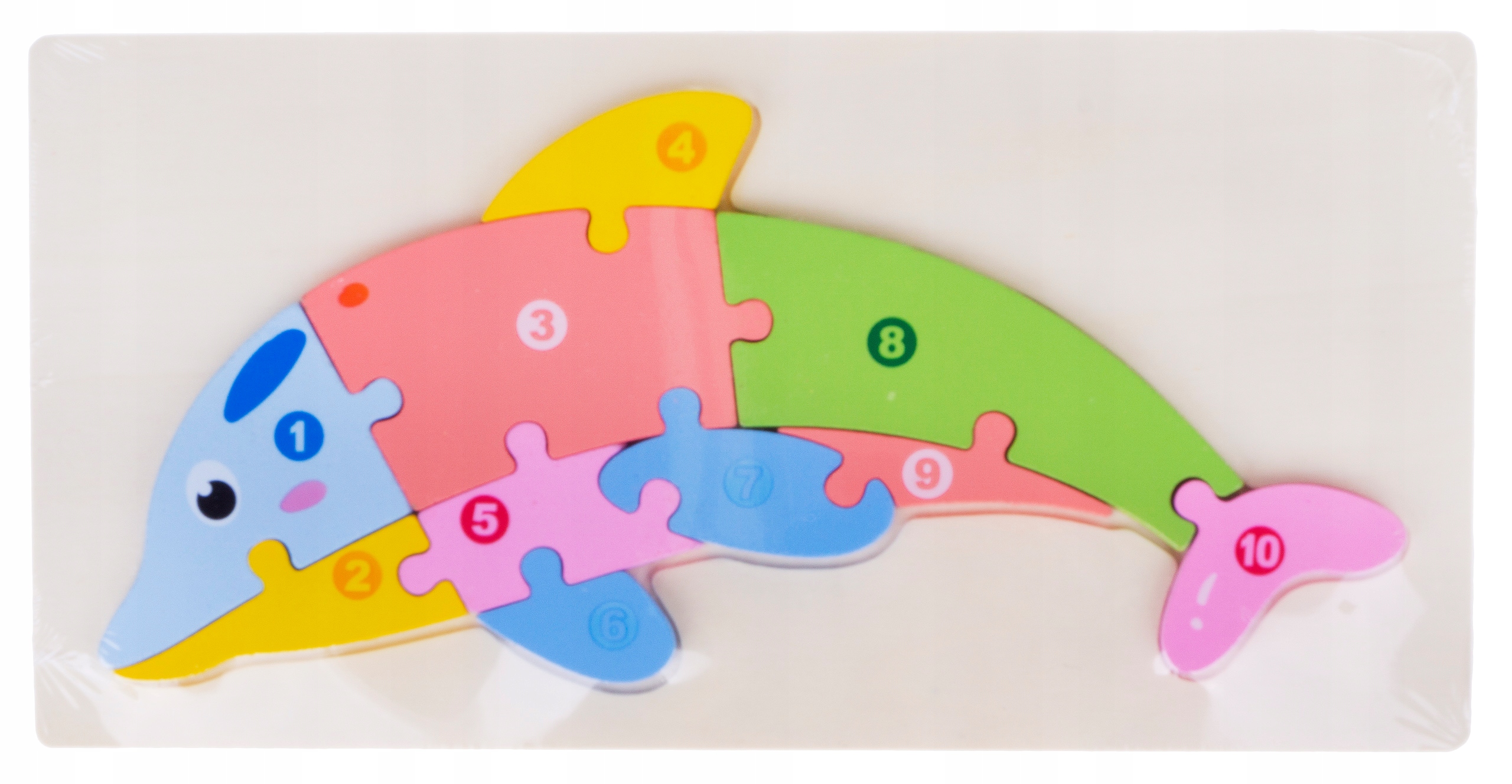 

Puzzle Delfin Układanka Drewniana Duża 11 El