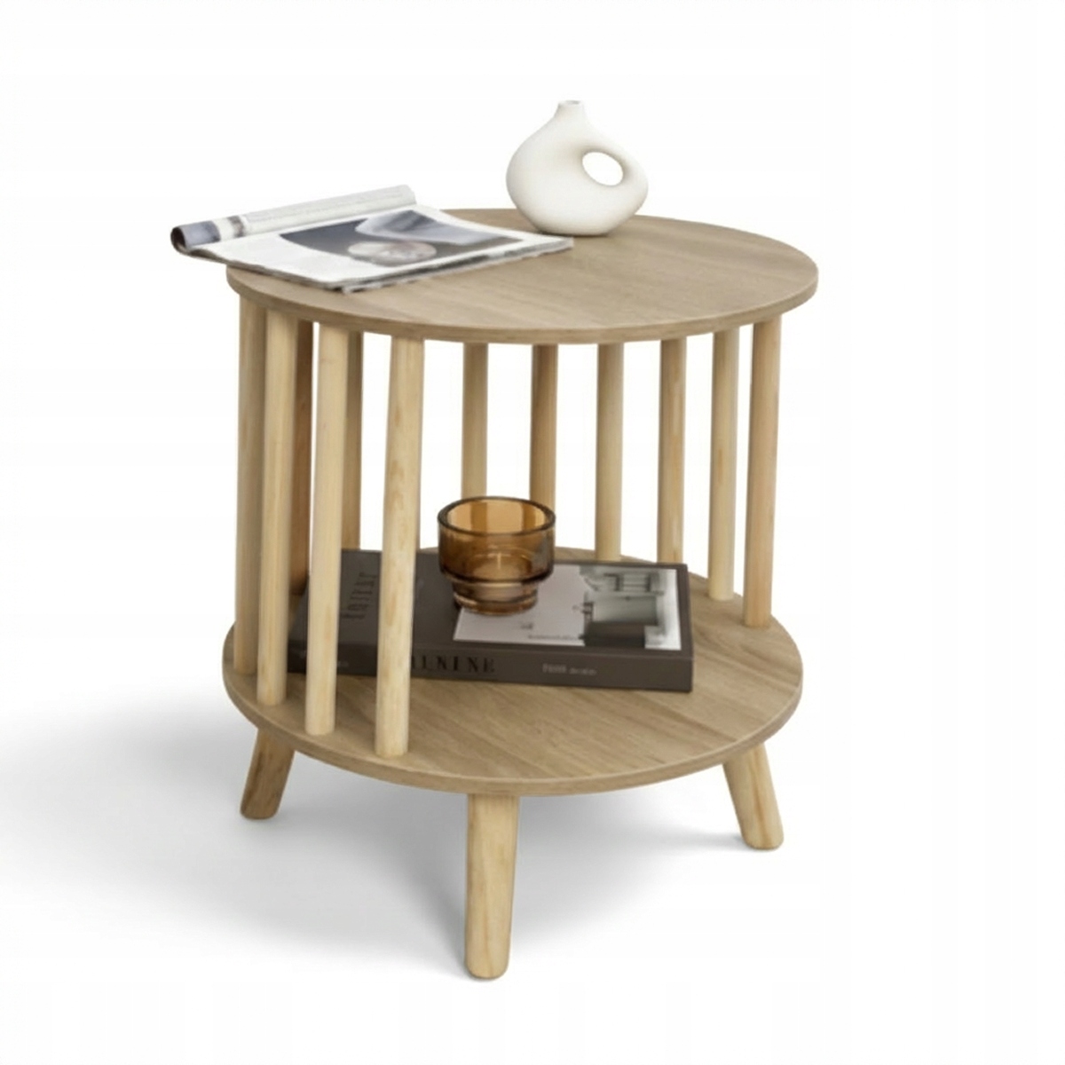Kulatý boční stolek EcoStyle