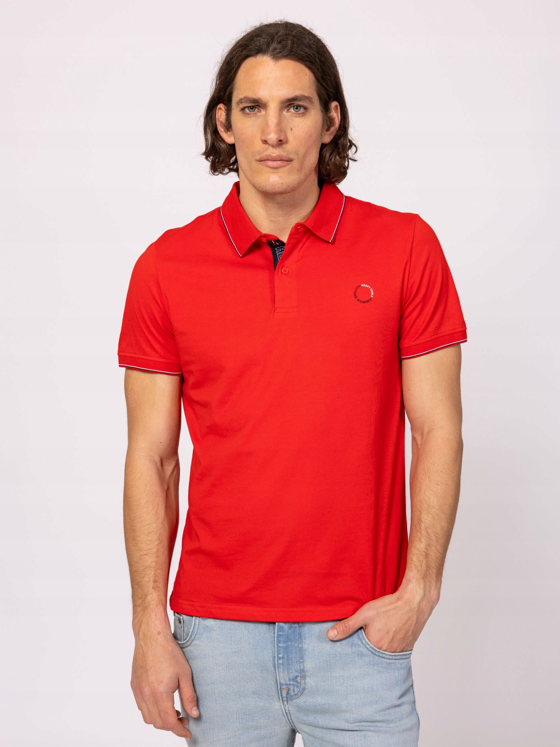 Heavy Tools Pánské Tričko Polokošile Tričko Dandy Červená L