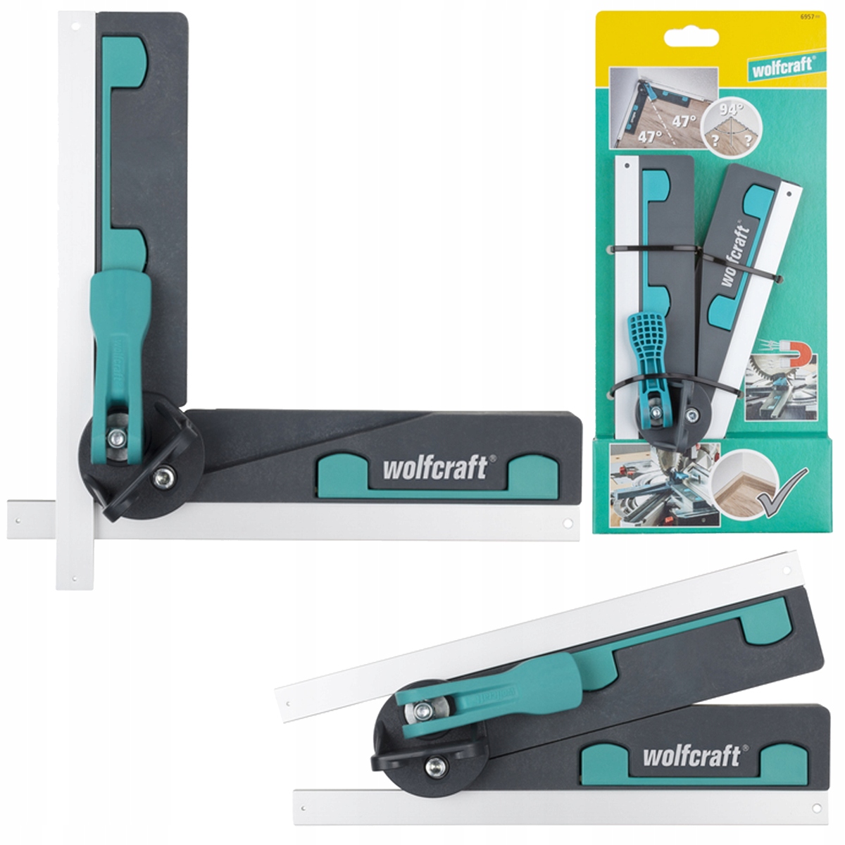 WOLFCRAFT KĄTOWNIK DO PILAREK TARCZOWYCH WF6957000