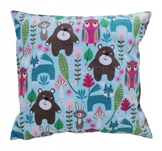 Poszewka 40x40 Las D14 Ryś Sowa Miś