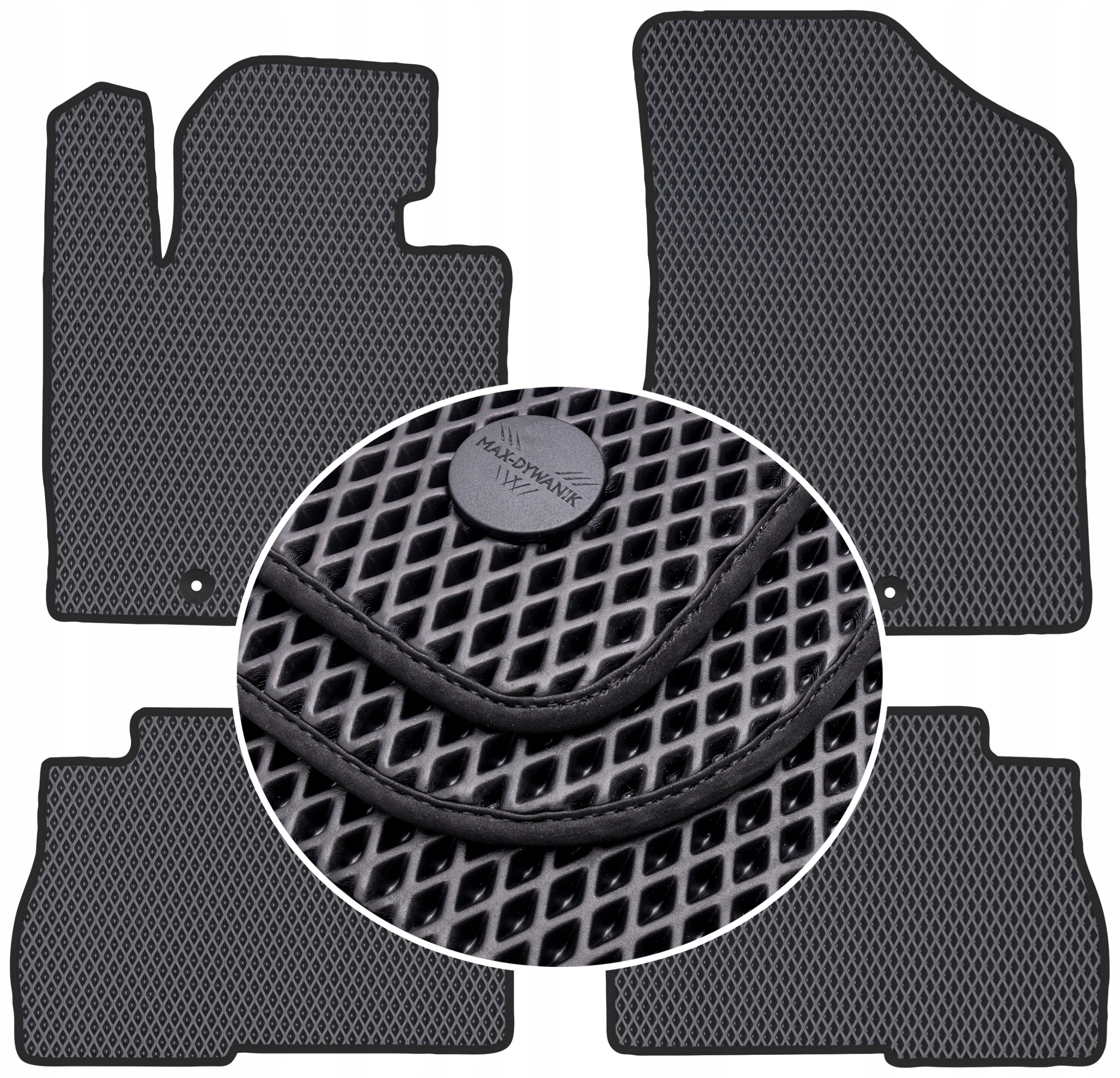 Kia Sorento II 2012-2015 Koberce Eternity Čierne