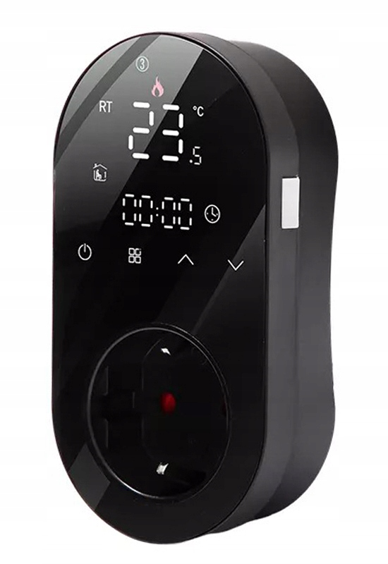 

Gniazdko Termostat 16A Czarny Ps Wifi Tuya