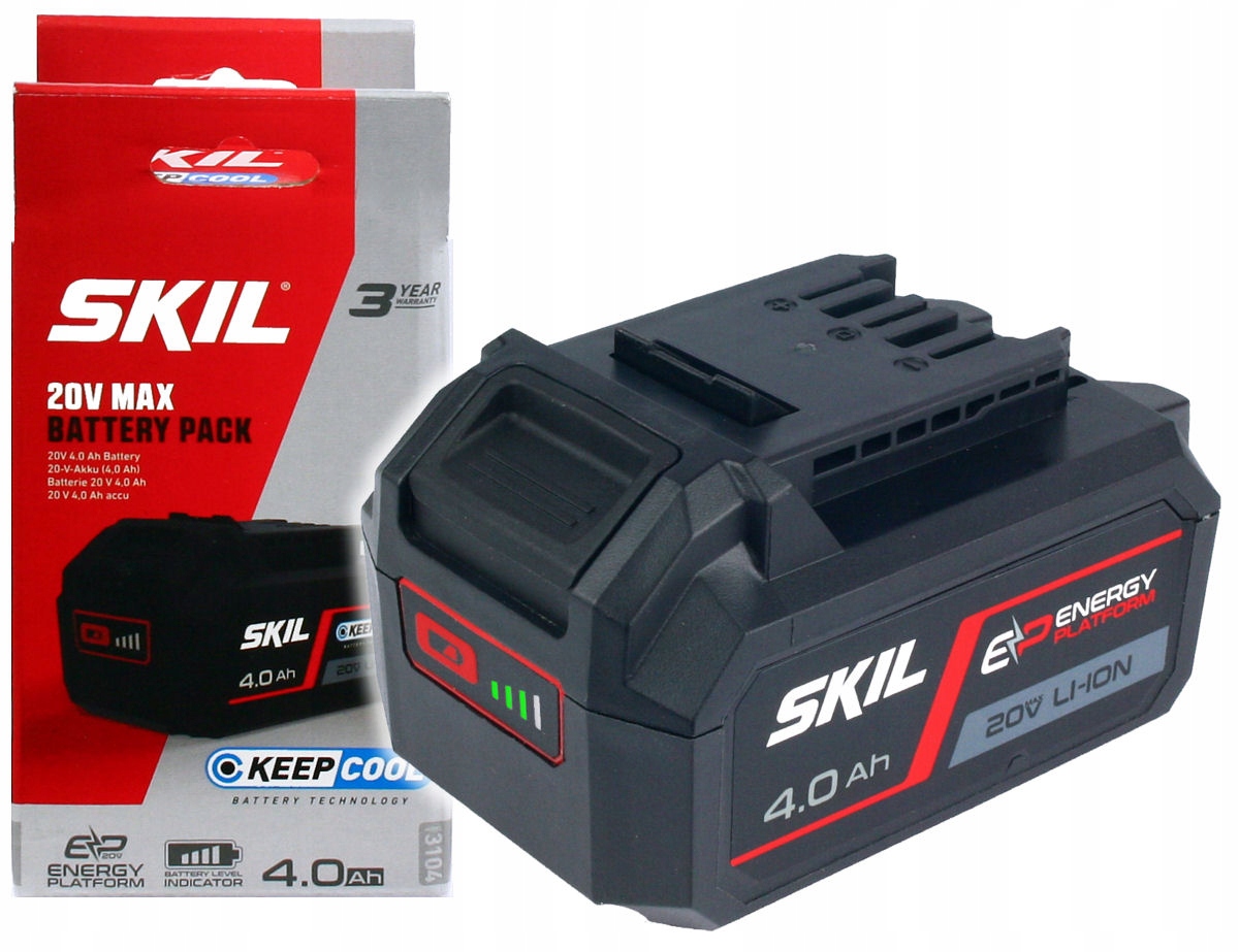 

Akumulator 20V 4,0Ah litowo-jonowy Keep Cool Skil