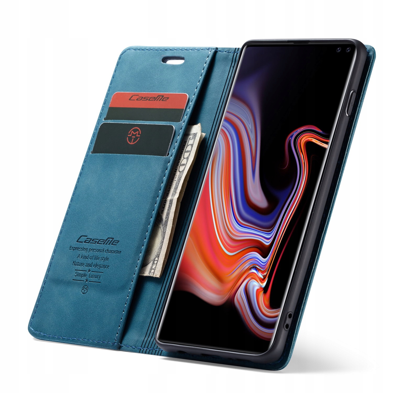 Etui Skórzane Na Klapkę Do Samsung Galaxy S10 5G zielony