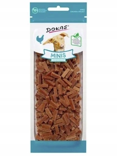 5 x Dokas Psí pamlsek Minis sušené kuře 70 g