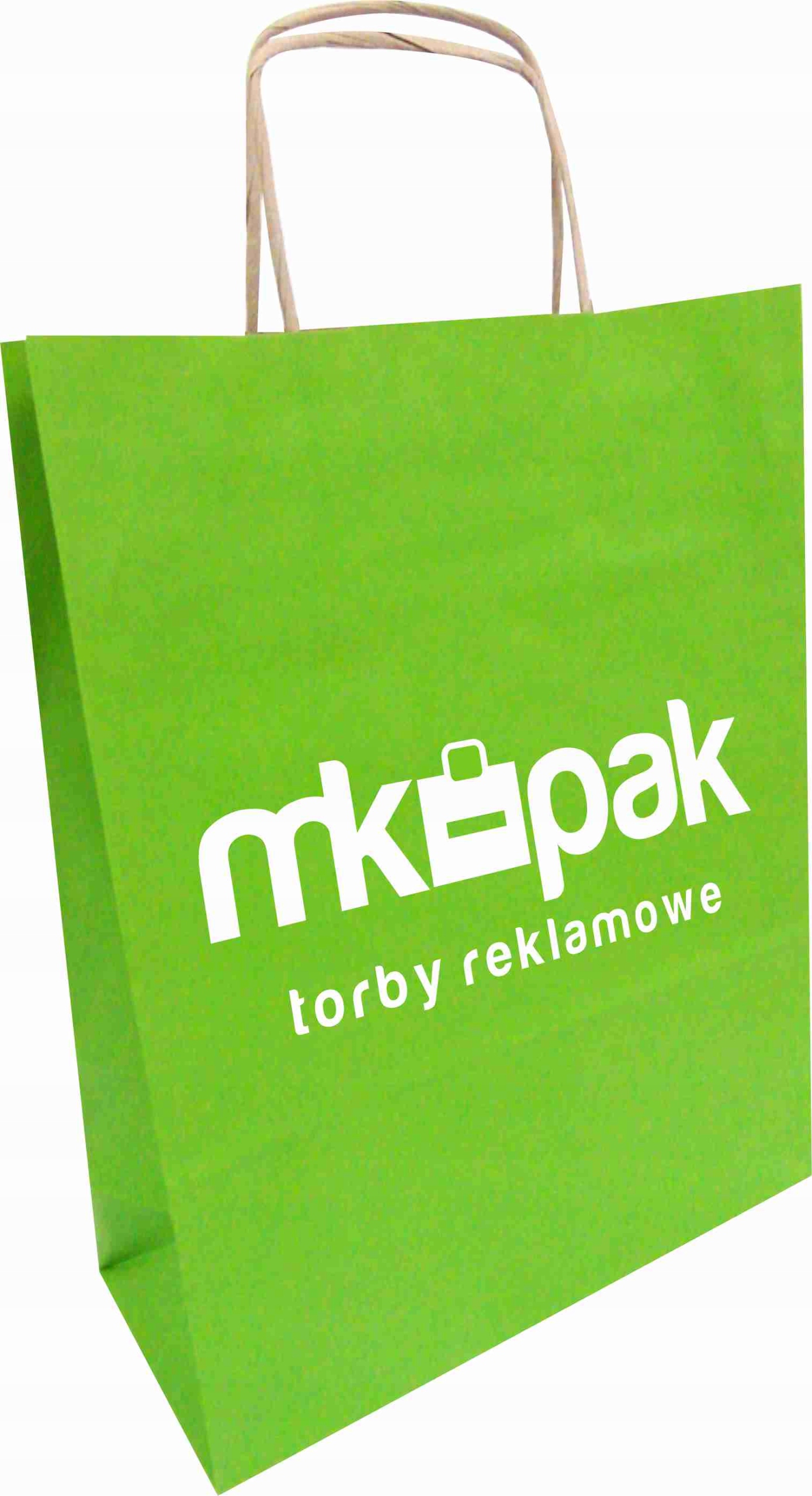 

Torba Papierowa Z Logo A5 J.ZIELONA18X8X21 100 Szt