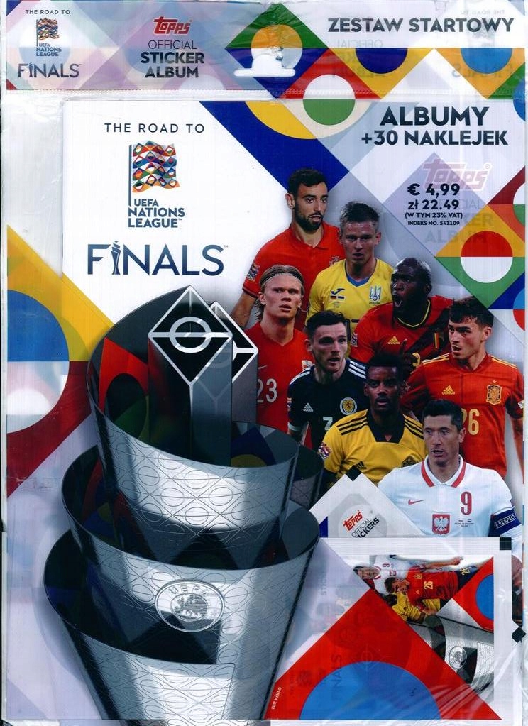 30 naklejek album Zestaw Startowy Uefa Nations League