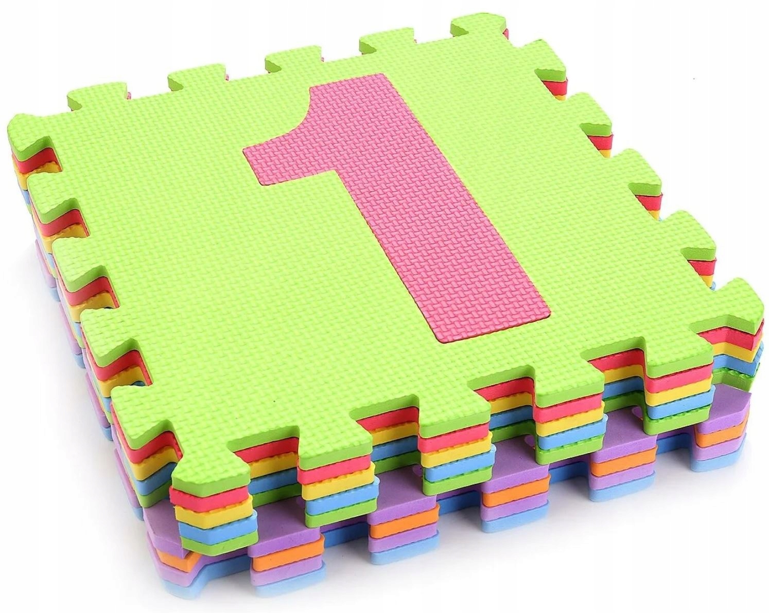 MATA PIANKOWA KOJEC PUZZLE PIANKOWE GRUBA MATA EDUKACYJNA CYFRY PIANKA EVA Marka inna