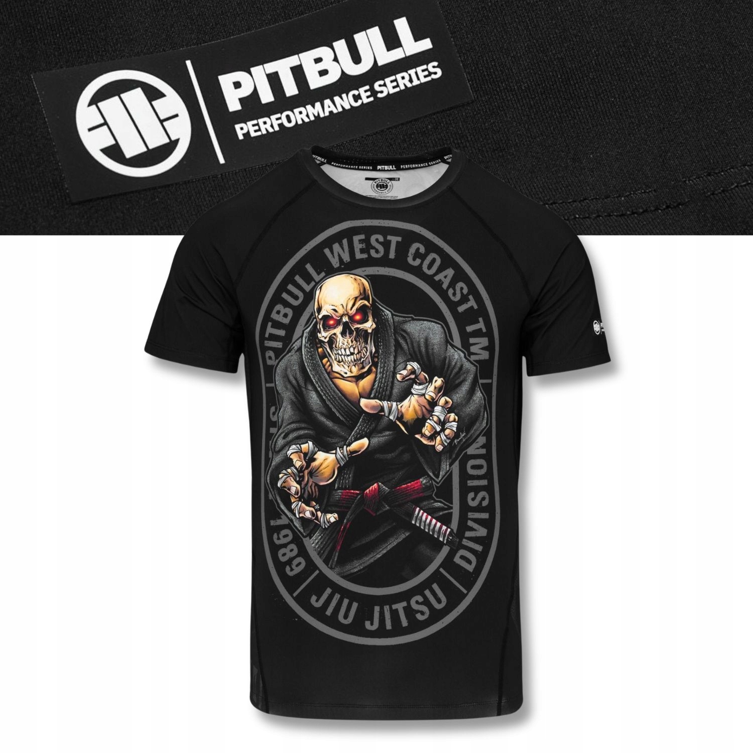 Pánský krátký Rashguard Pitbull – technické sportovní tričko Jiu Jitsu