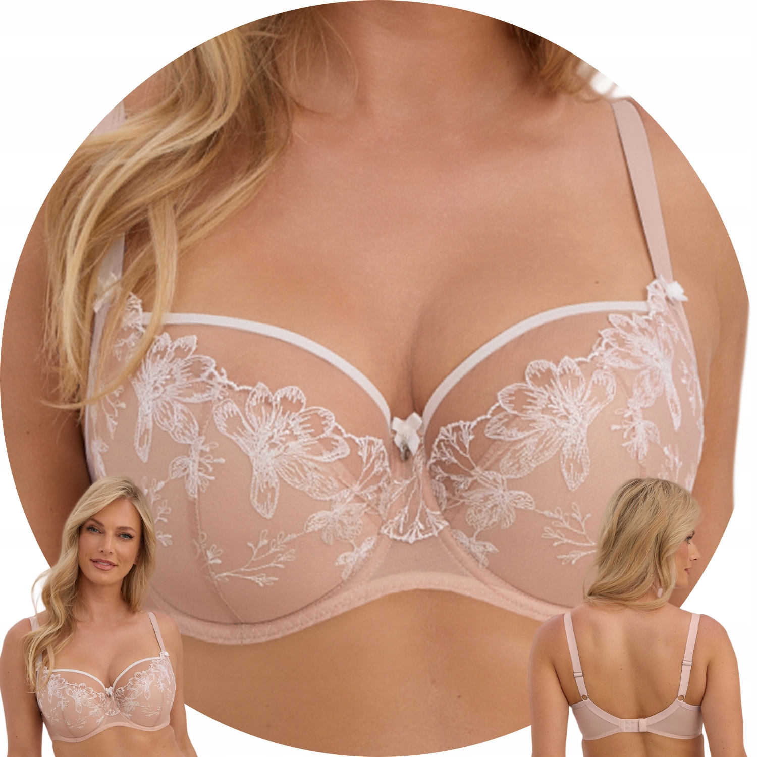 Gaia 1344 Kailani Polovyztužená podprsenka Semi Soft mokka-ecru 70J