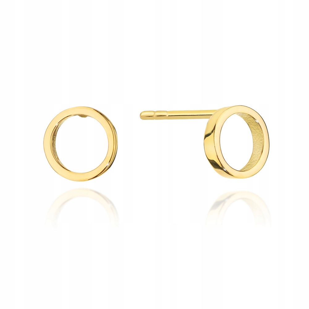 

Złote Kolczyki pr. 333 Celebrytki Kółka Ring 8k