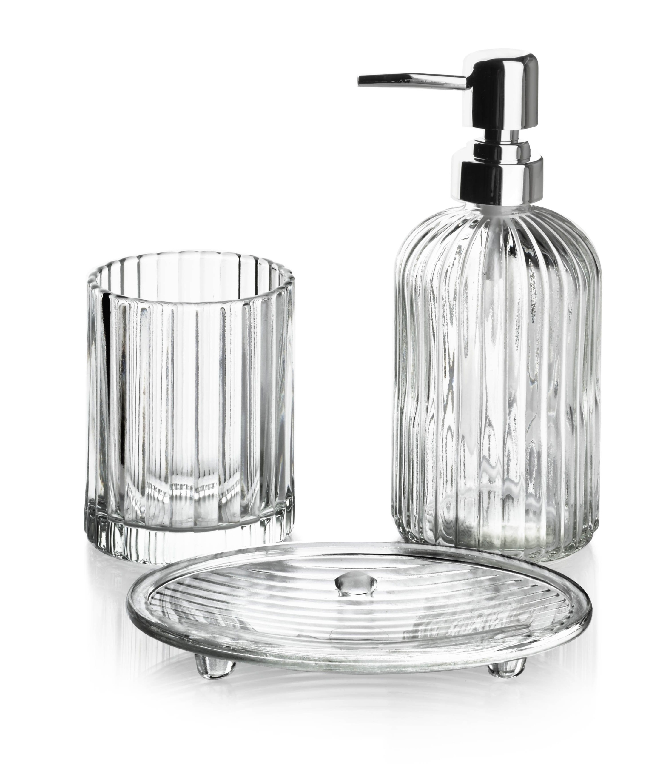 

Komplet Łazienkowy Srebrna Pompka Ari 400ml