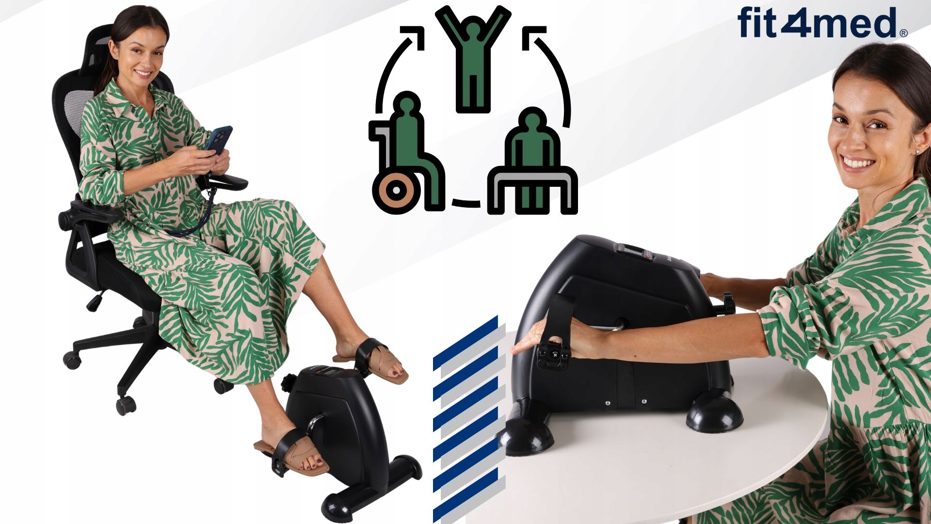 ROTOR TRENINGOWY REHABILITACYJNY DO ĆWICZEŃ RĄK NÓG ROWEREK STABILNY LEKKI Cechy dodatkowe uchwyty na stopy wyświetlacz